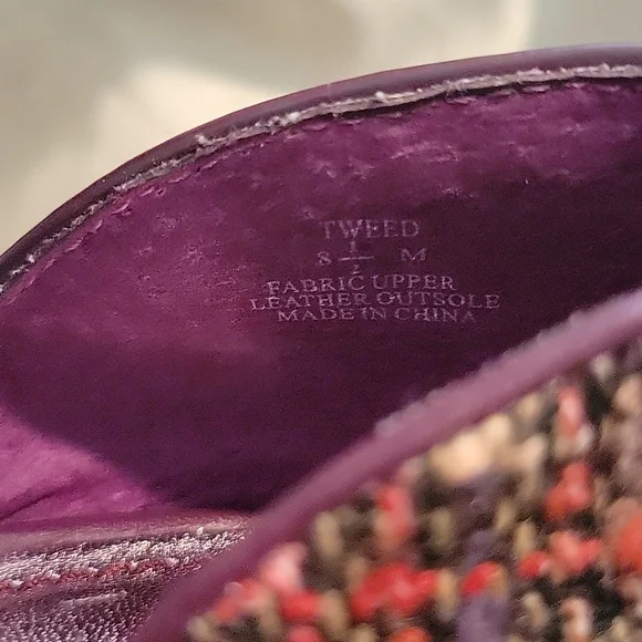 Steve Madden Y2K Tweed Heels Purple Multi Rhinestone Flower Vintage *sz 8.5* - Picture 7 of 8